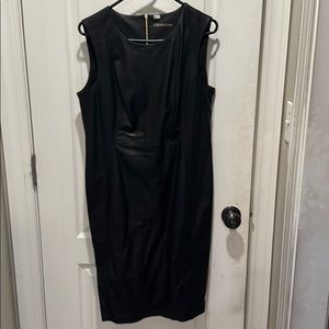 LEATHER CALVIN KLEIN DRESS